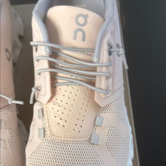 On Cloud Running Women's Pink Running Shoes - Picture 5 of 12